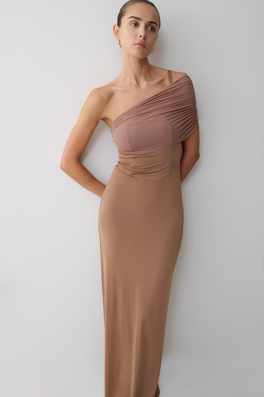 Hanh One Shoulder Maxi Dress