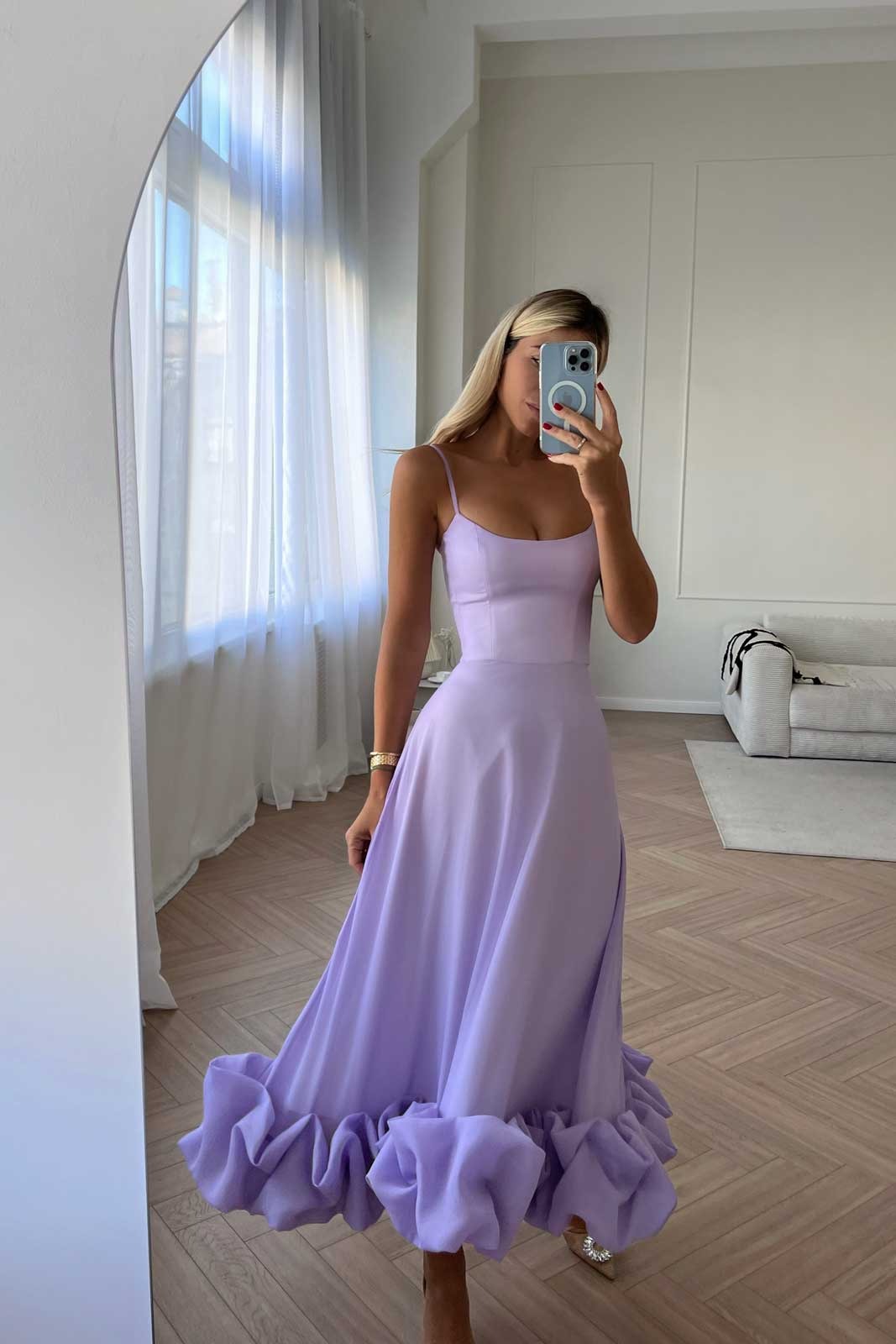 Heather Sleeveless Twirl Midi Dress