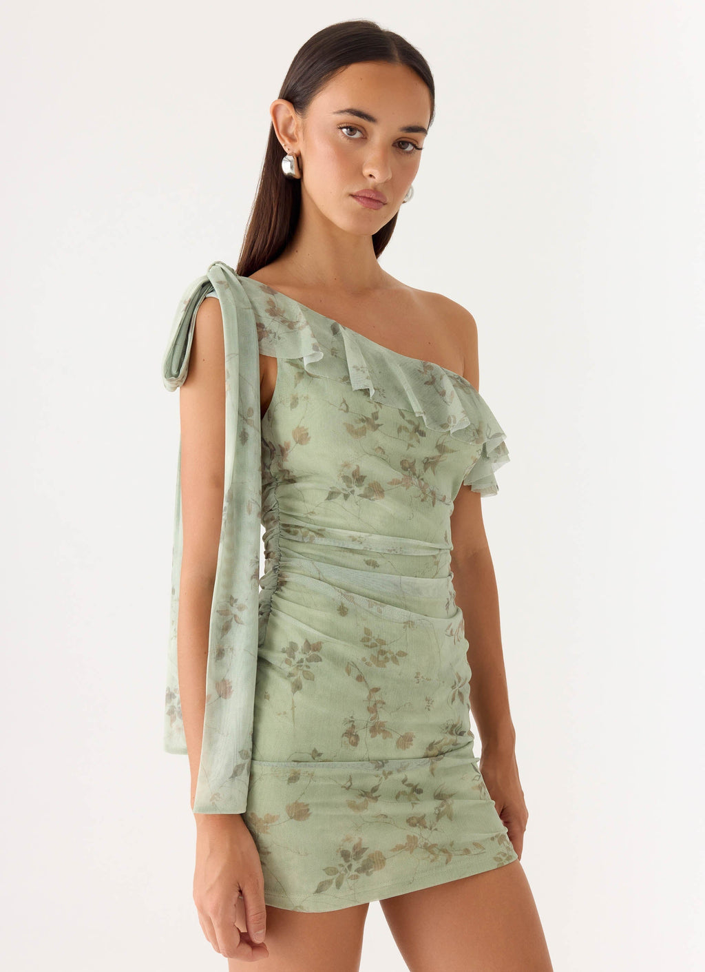 Hidden Gesture Mini Dress Wispy Fern
