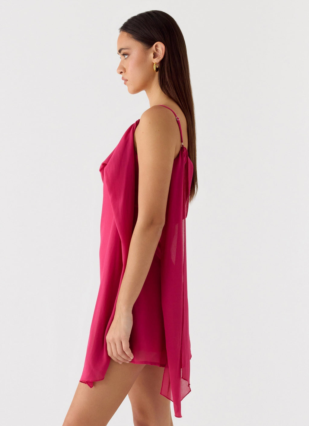 In Your Place Mini Dress Fuchsia