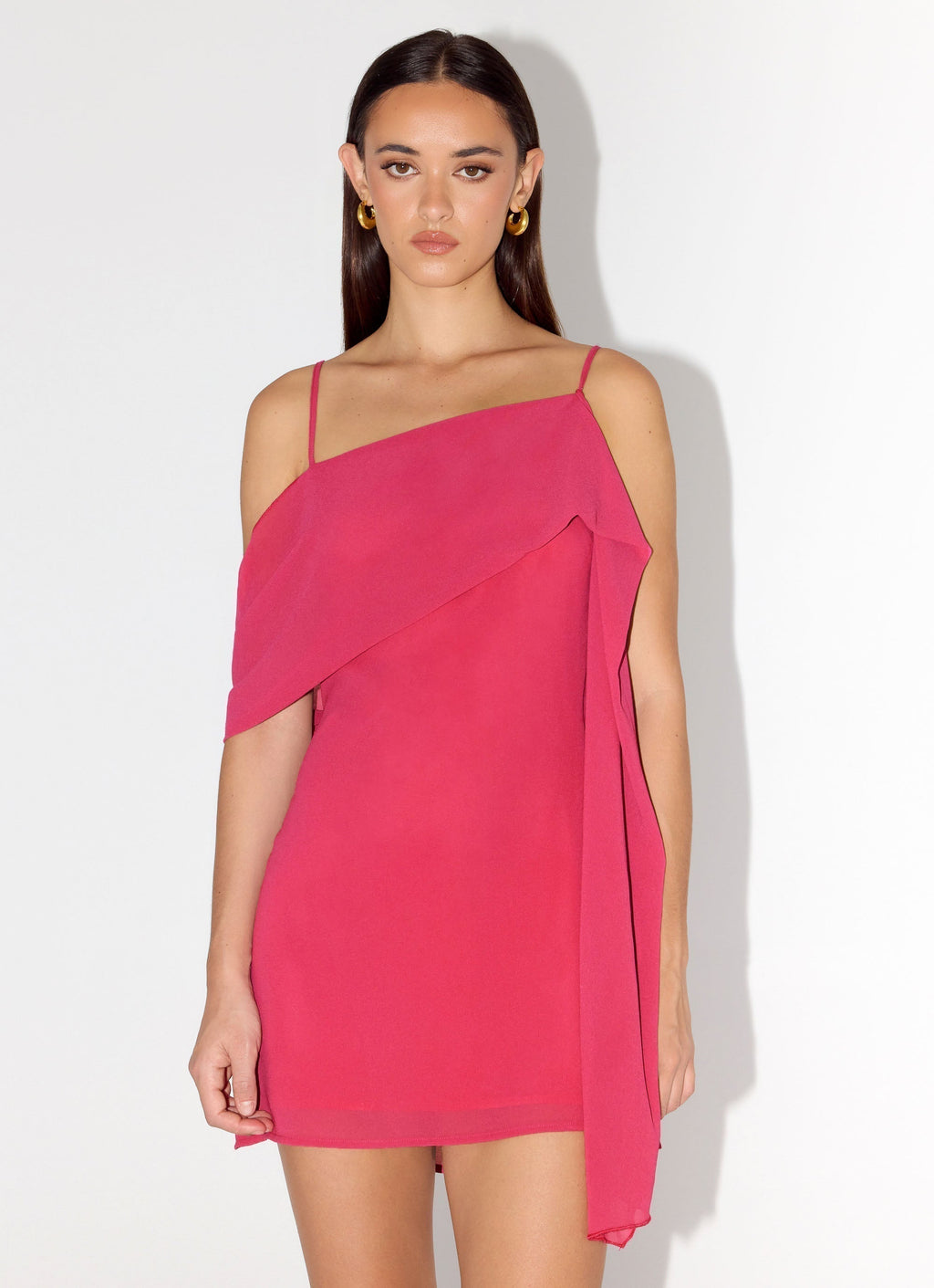 In Your Place Mini Dress Fuchsia