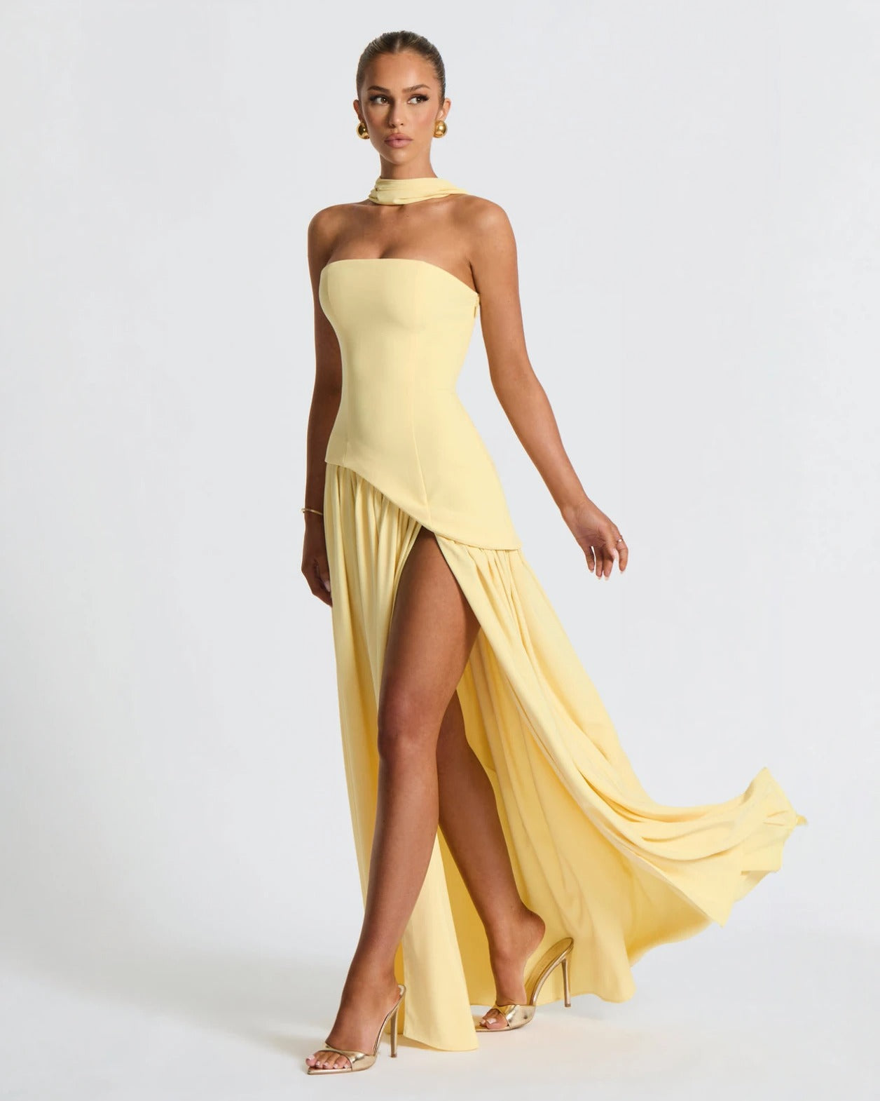 Isadora Chic Slit Maxi Dress