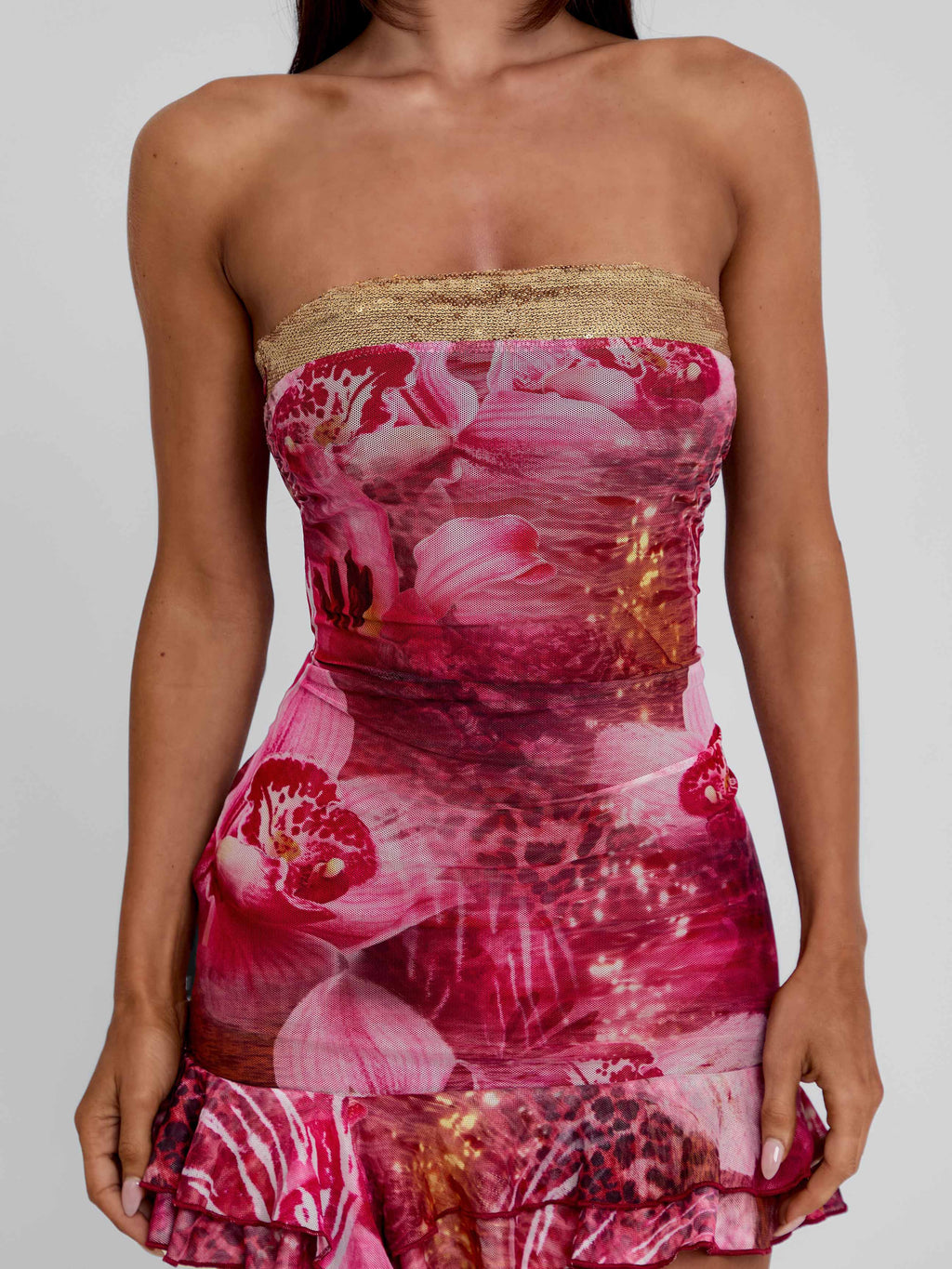 Ivana Strapless Mini Dress