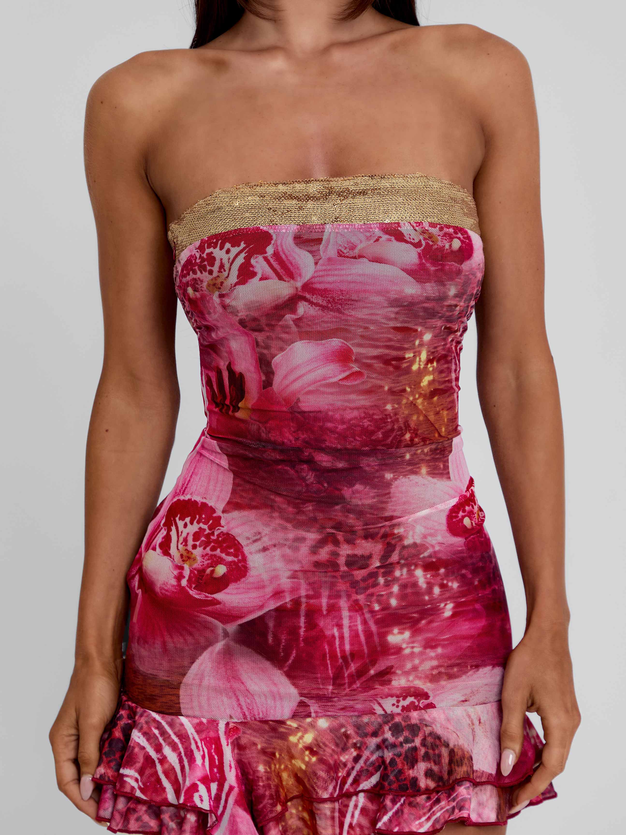 Ivana Strapless Mini Dress