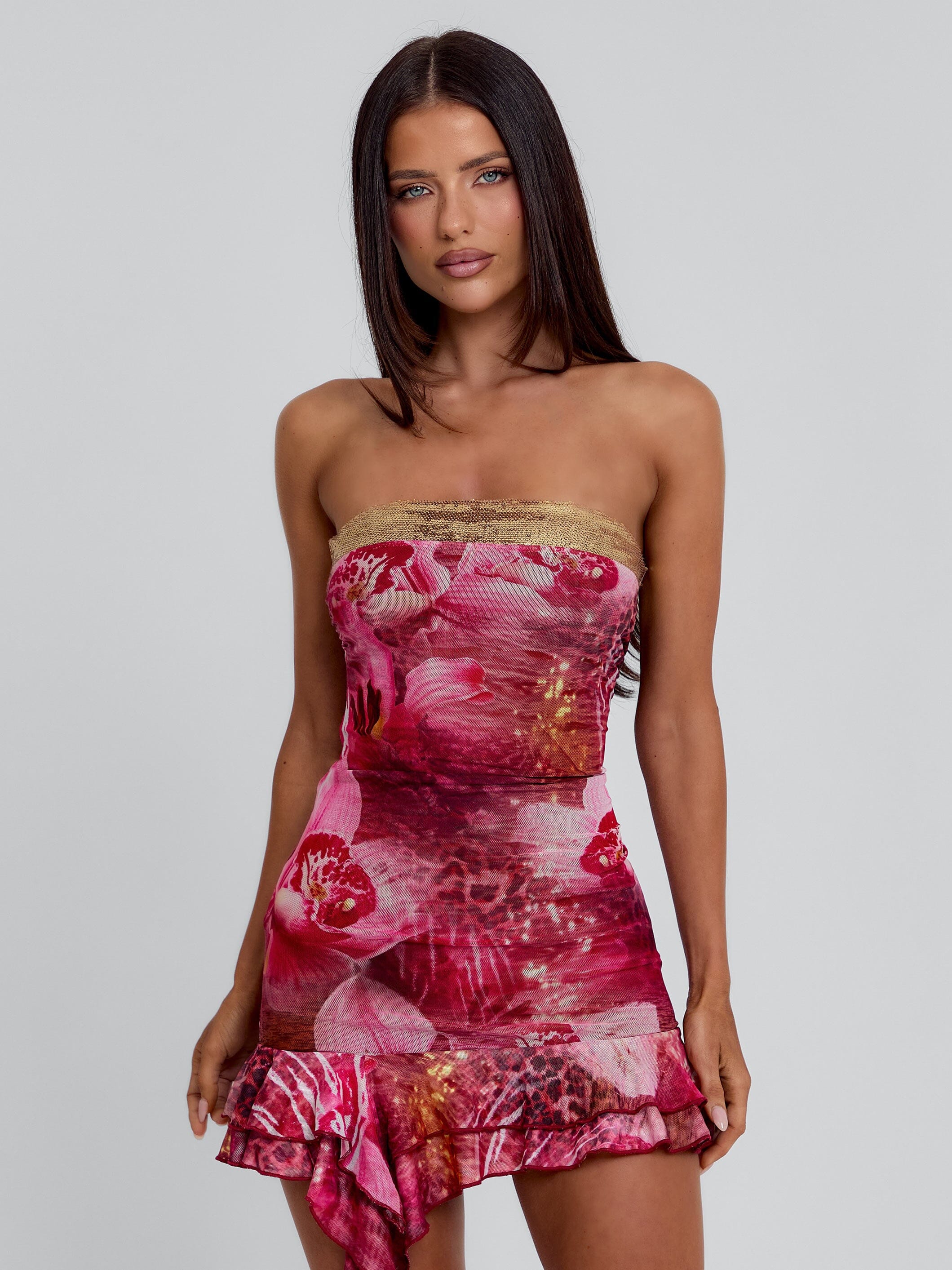 Ivana Strapless Mini Dress
