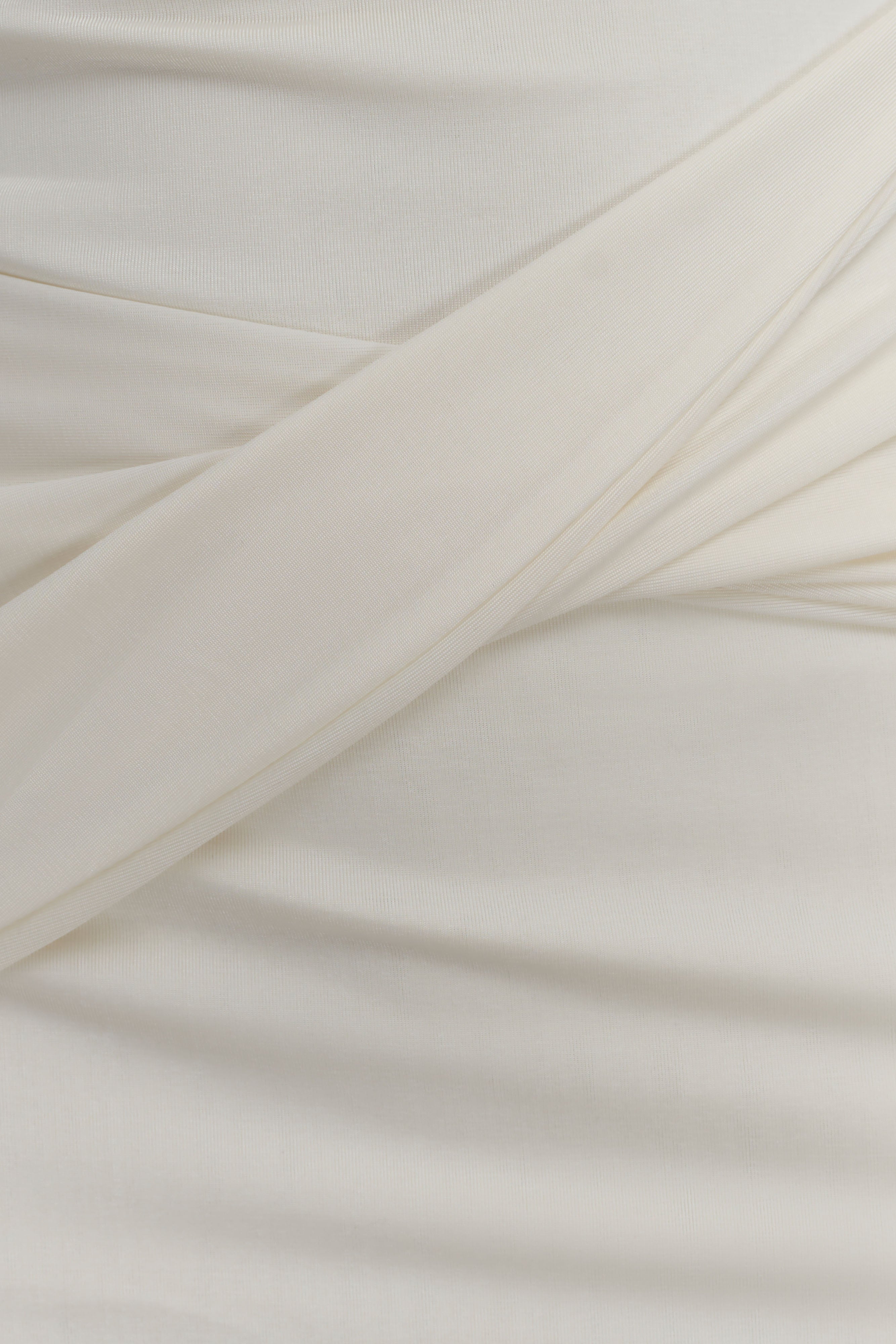 Ivory Drape Mini Dress