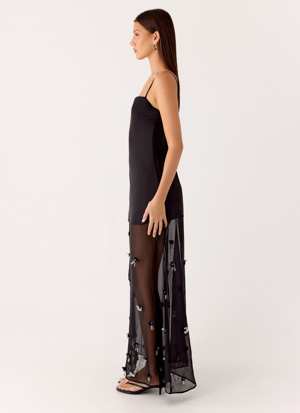 Jesiah Embellished Maxi Dress Black