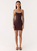Kayla Mini Dress Chocolate