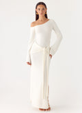 Kova Knit Maxi Dress White