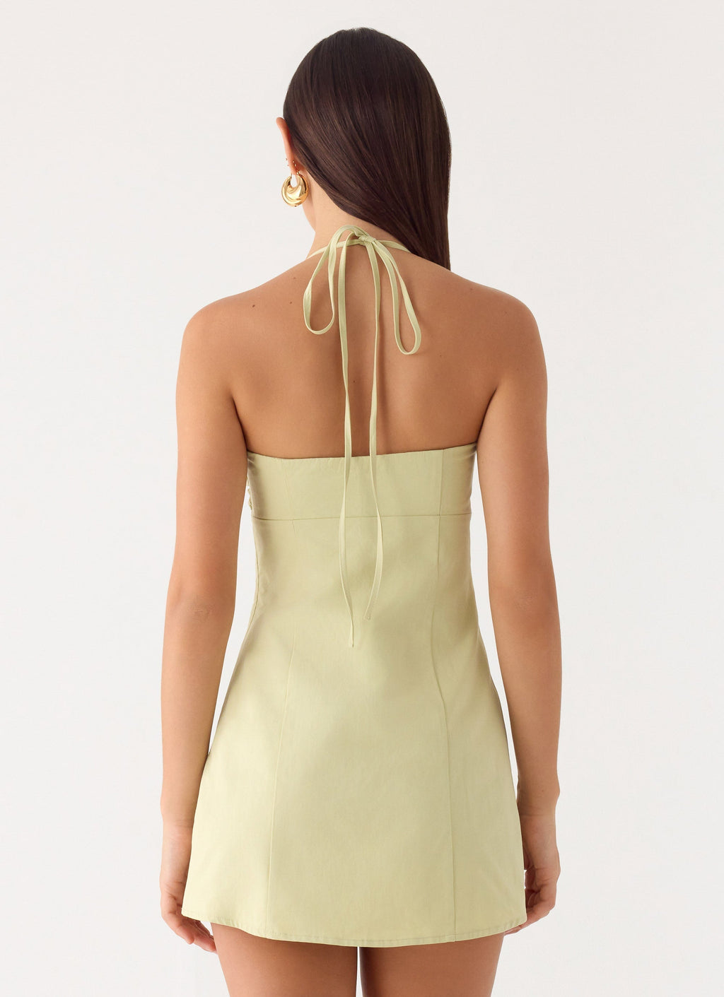 Leah Halter Mini Dress Sage