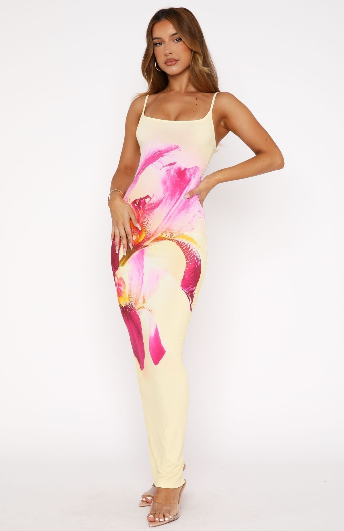 Lemon Glow Maxi Dress