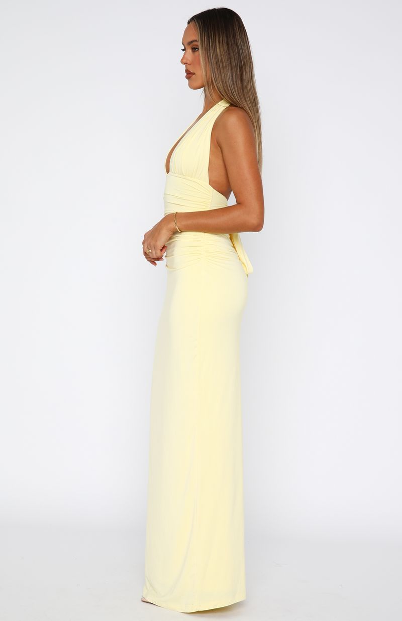 Lemon Mirage Maxi Dress