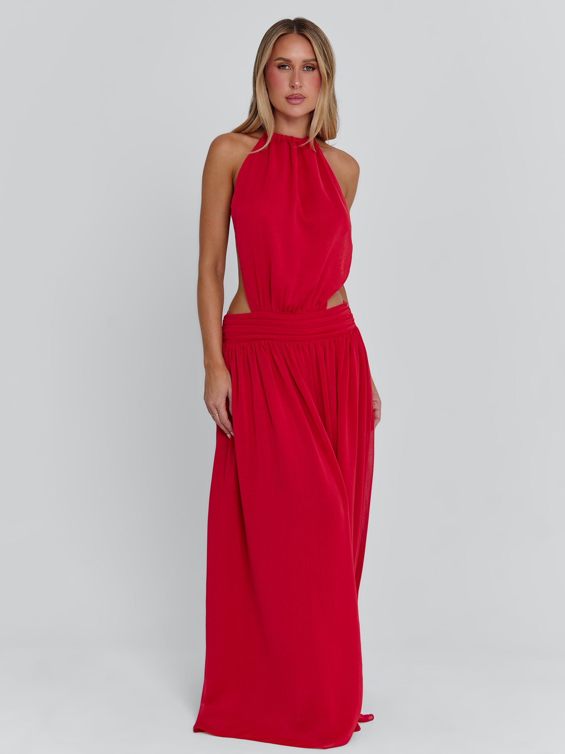 Loretta Red Maxi Dress