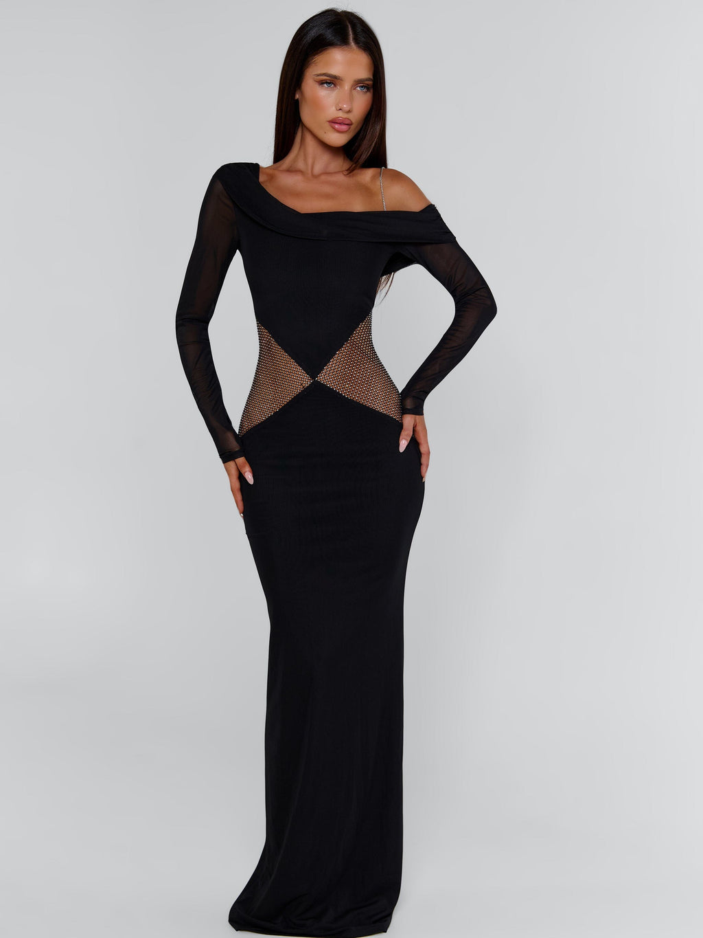 Lumina Black Maxi Dress