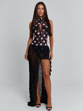 Maelis Polka Dot Maxi Dress