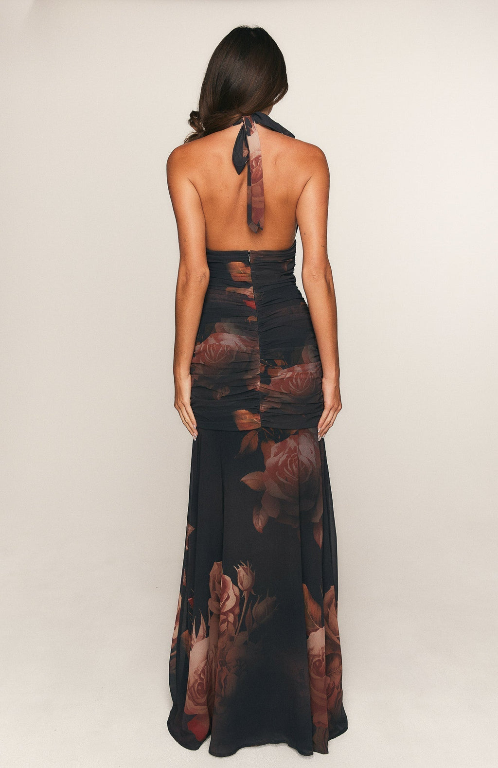 Midnight Silk Maxi Dress