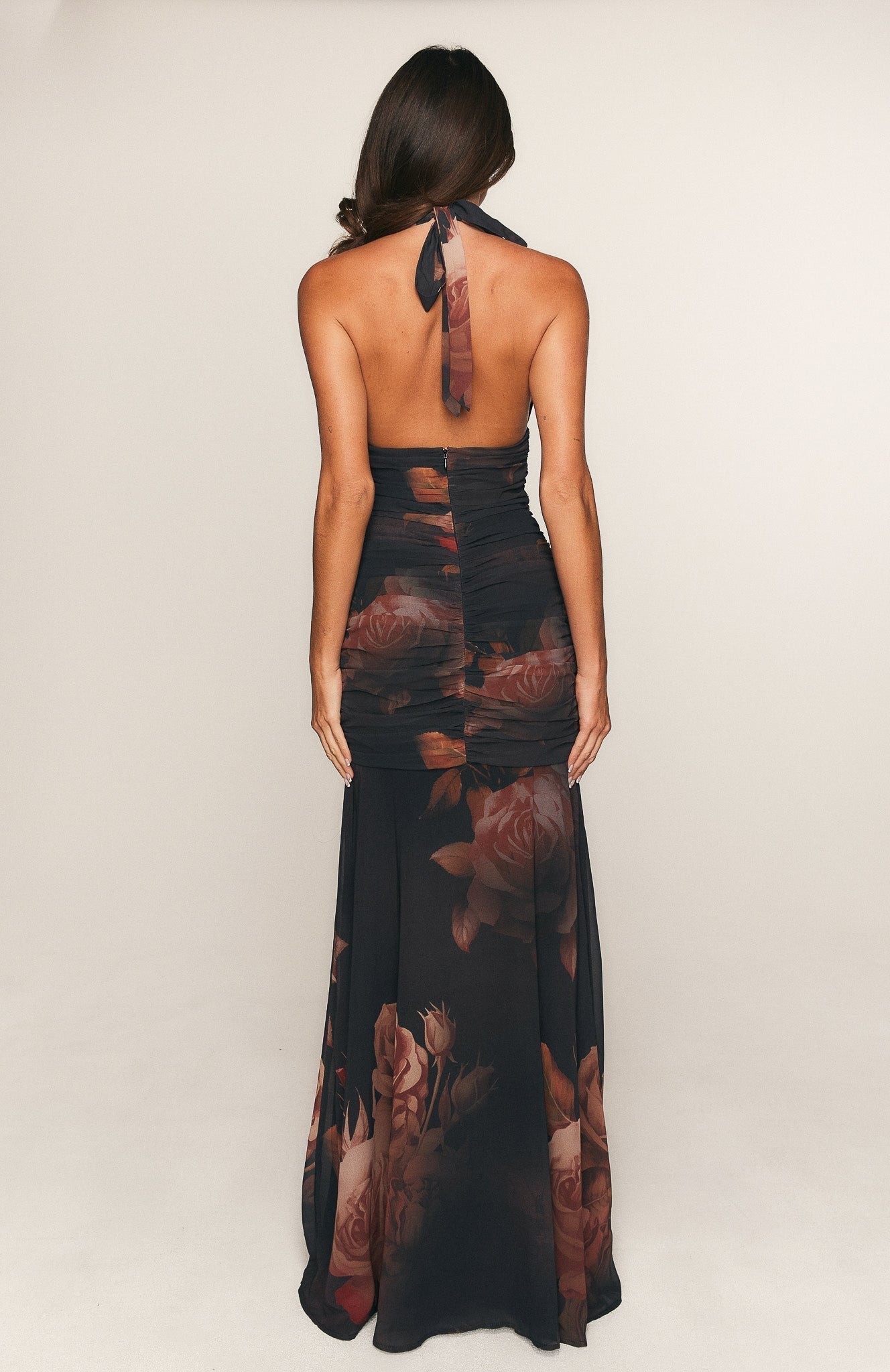 Midnight Silk Maxi Dress