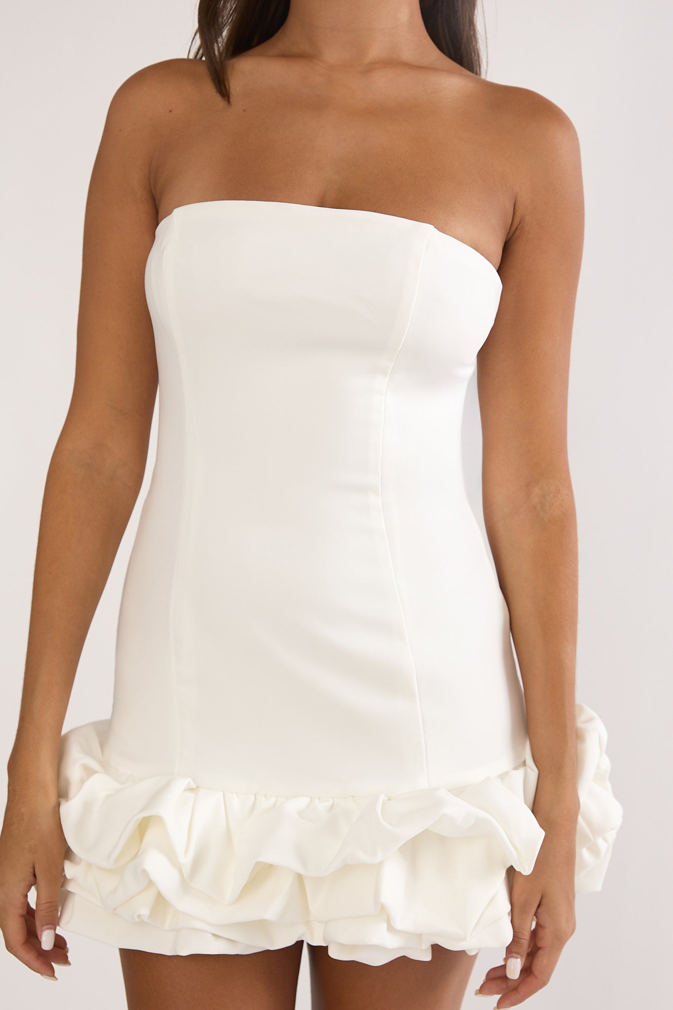 Moonlit Mini Dress Off White