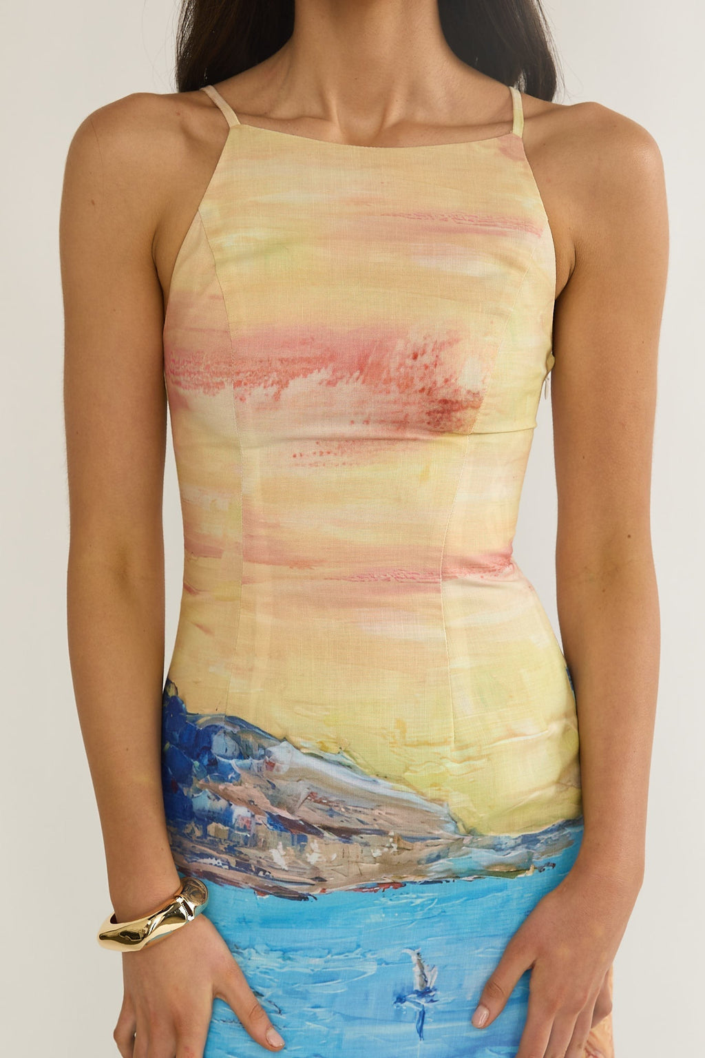 No Ordinary Girl Midi Dress Euro Print