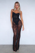 Noir Atmosphere Maxi Dress