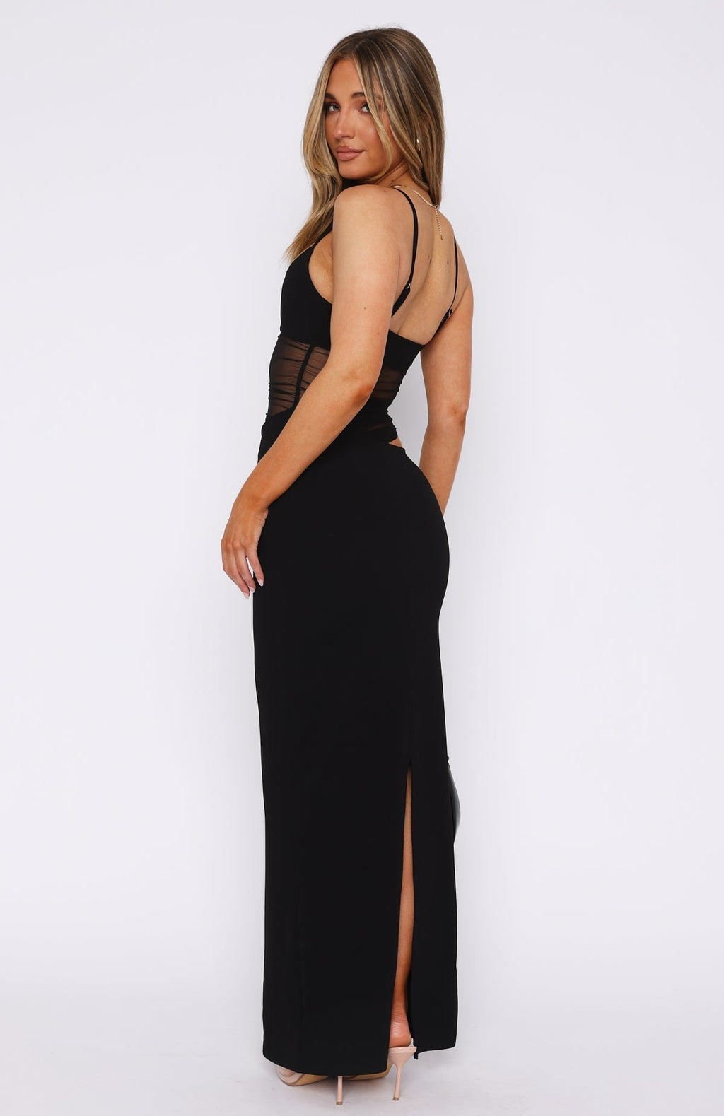 Noir Siren Maxi Dress