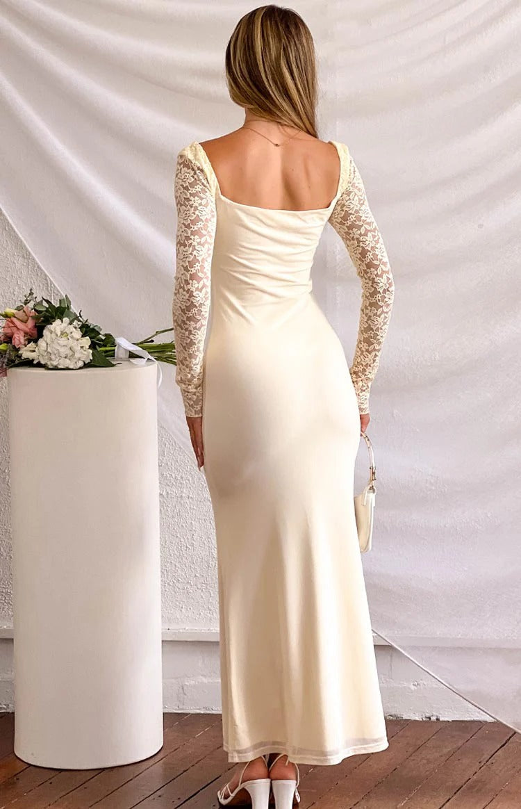 Orlanda Cream Maxi Dress