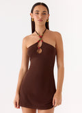 Party For You Mini Dress Chocolate