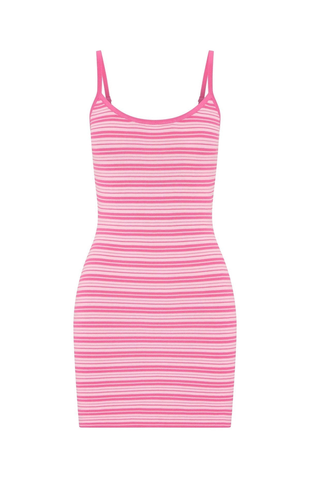 Rose Stripe Knit Mini Dress