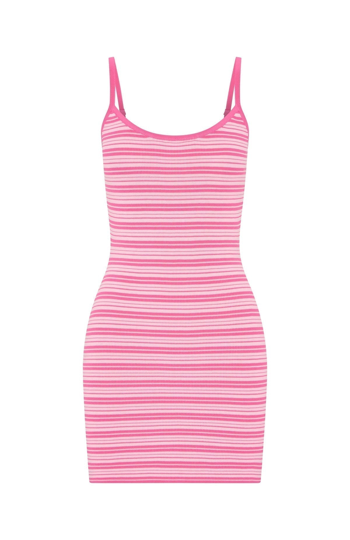 Rose Stripe Knit Mini Dress