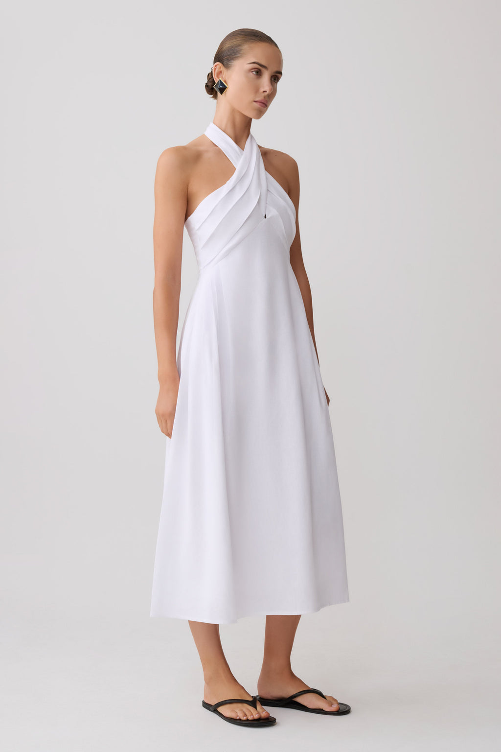 Rosie Linen Midi Dress