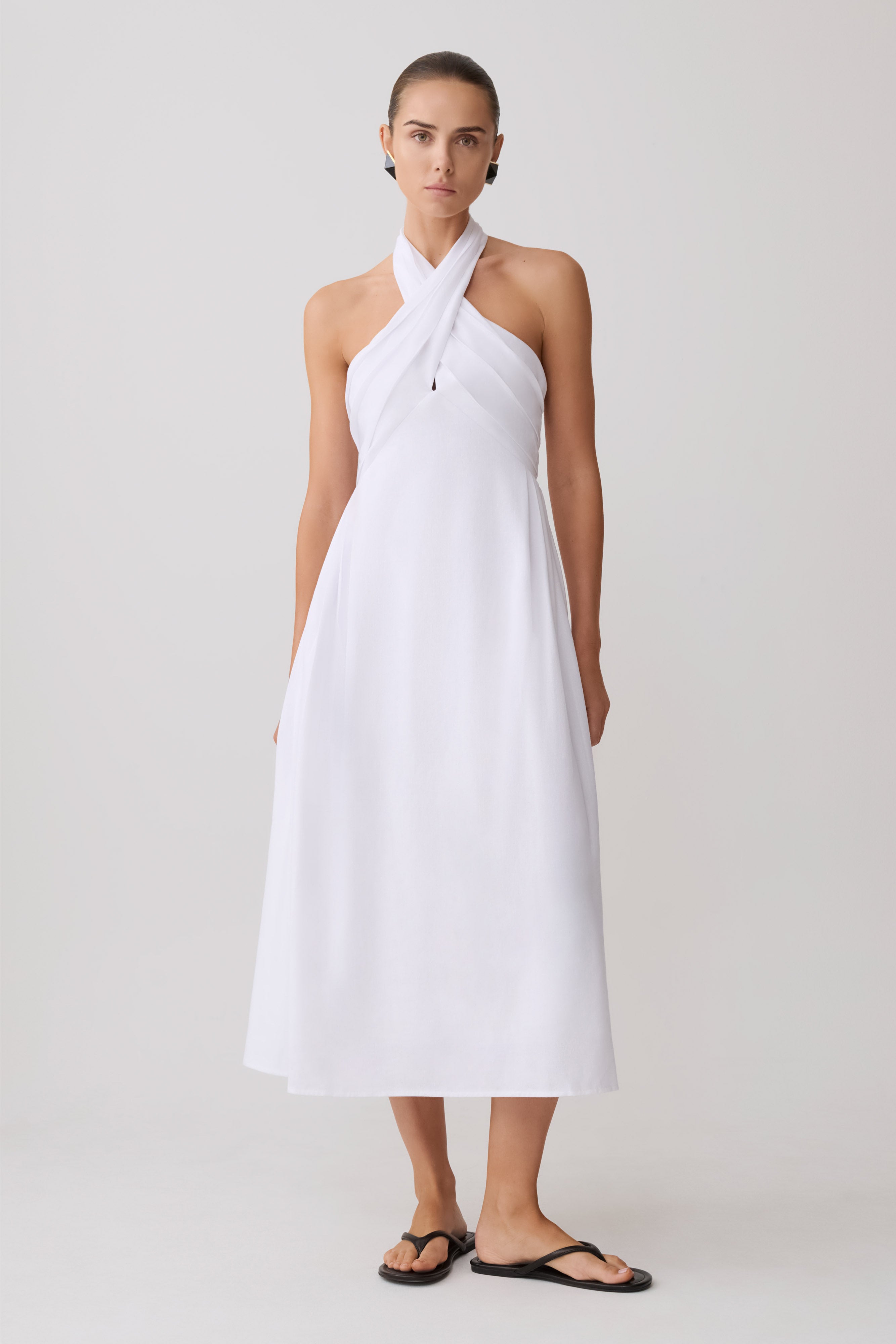 Rosie Linen Midi Dress