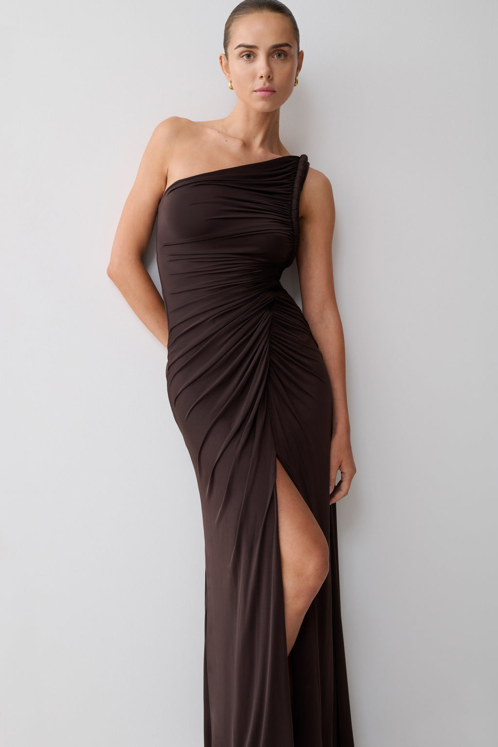 Ryn Twisted One Shoulder Maxi Dress