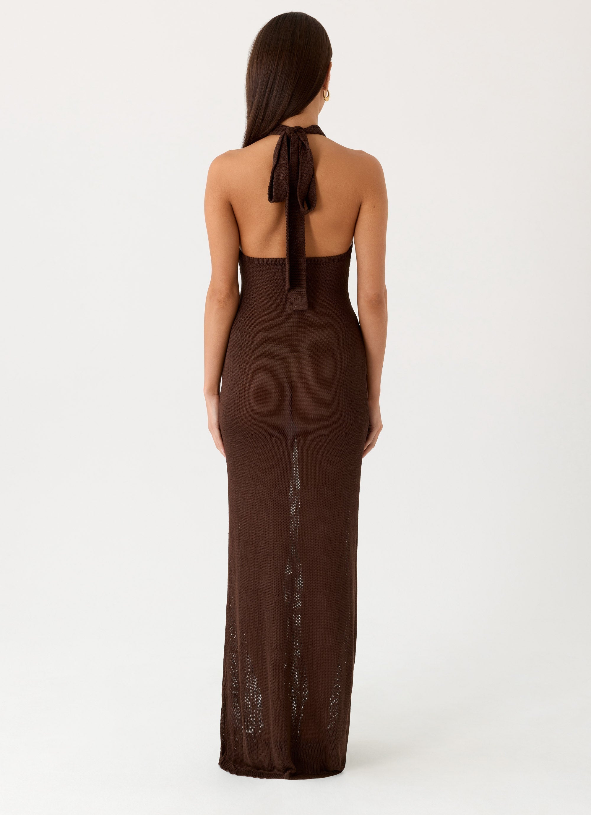 Saoirse Knit Maxi Dress Brown