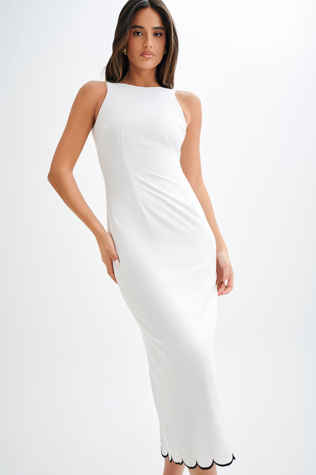 Sofiane Linen Midi Dress
