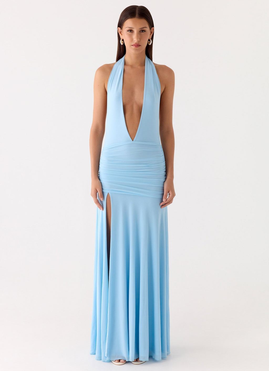 Sorrento Sunsets Maxi Dress Ice Blue