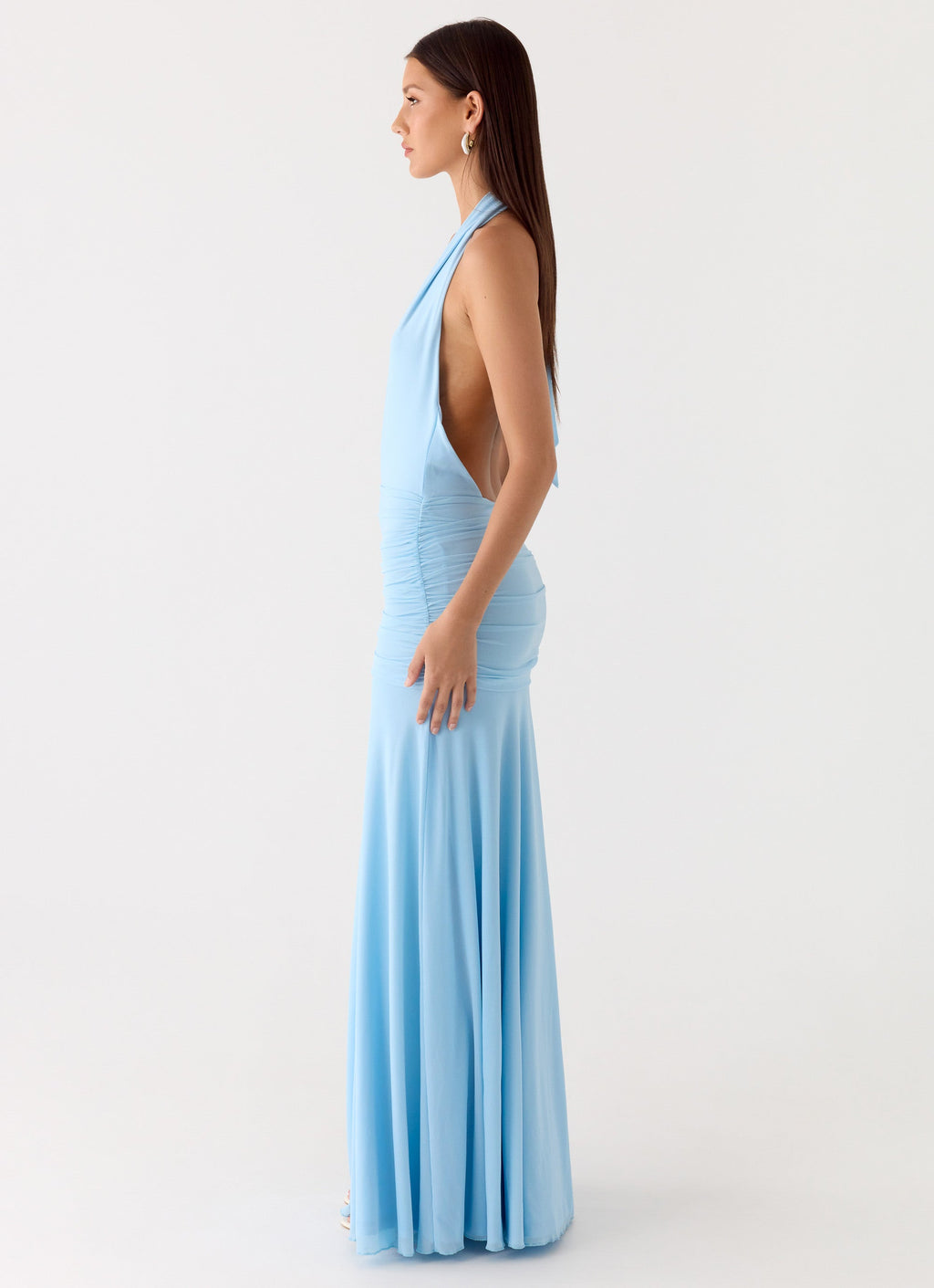 Sorrento Sunsets Maxi Dress Ice Blue