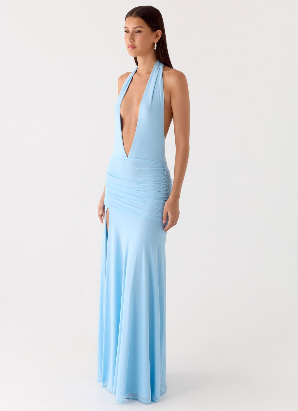 Sorrento Sunsets Maxi Dress Ice Blue