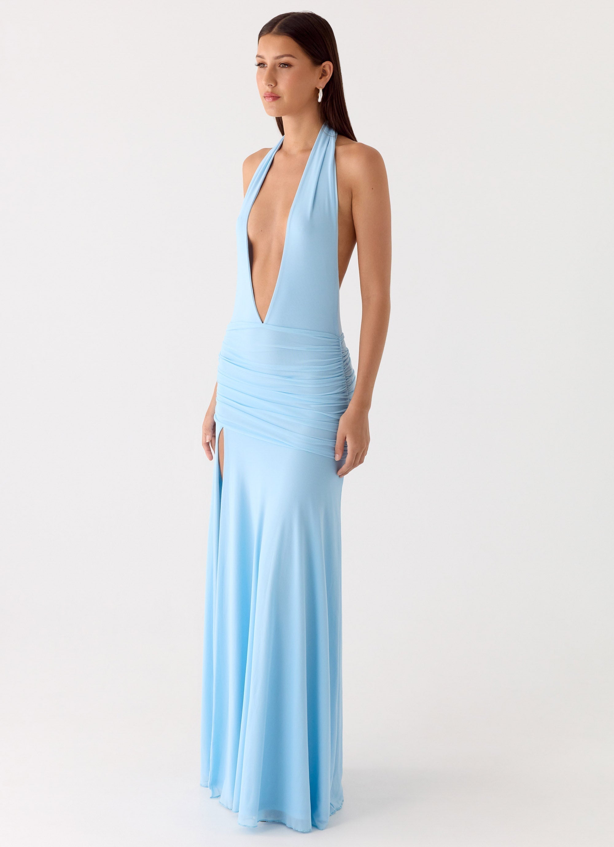 Sorrento Sunsets Maxi Dress Ice Blue