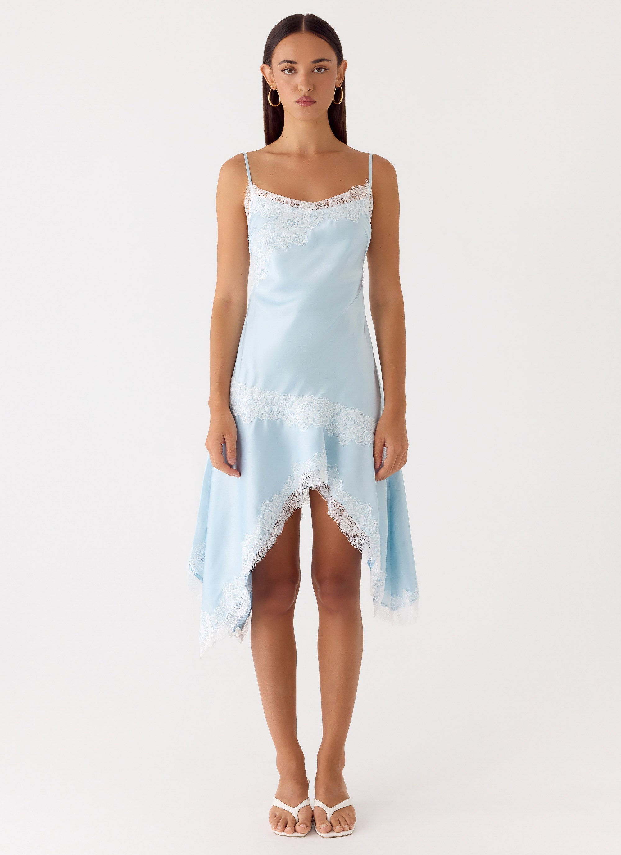 Starla Midi Dress Pale Blue