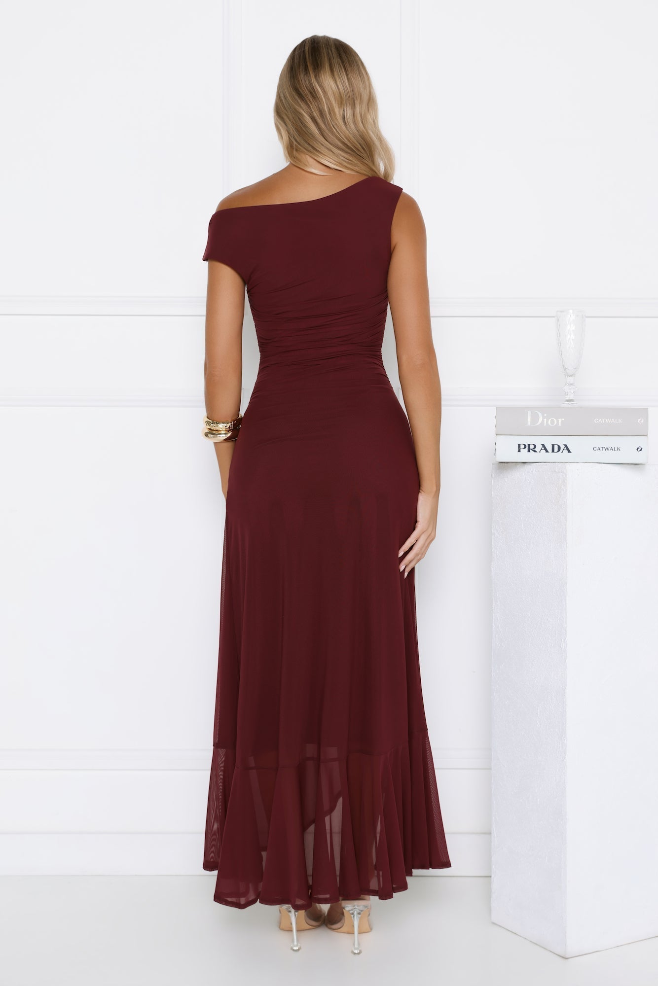 Verona Midi Dress Wine