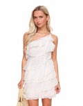 White Ruffle Dress