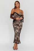 Zarah Lace Maxi Dress Black